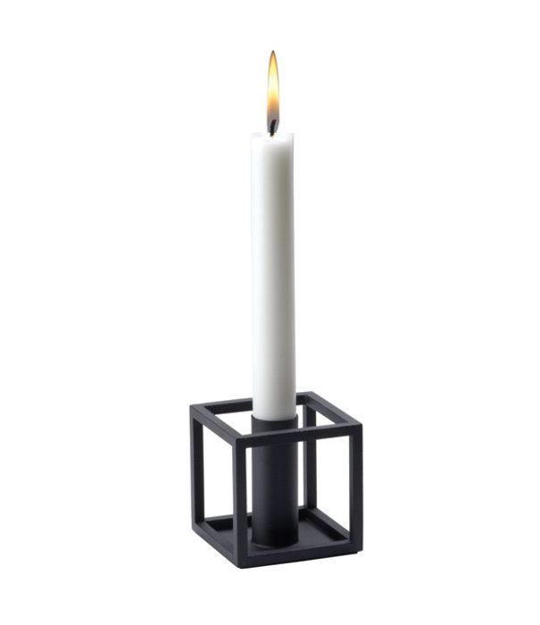 Audo Audo - Kubus 1 candleholder black