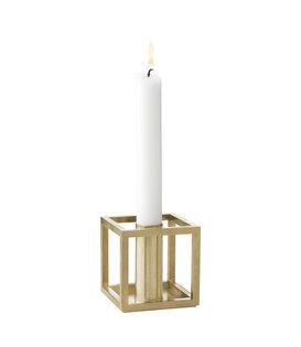 Audo - Kubus 1 candleholder  brass