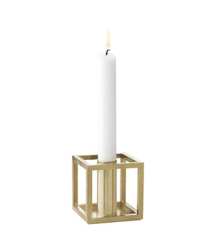 Audo - Kubus 1 candleholder  brass