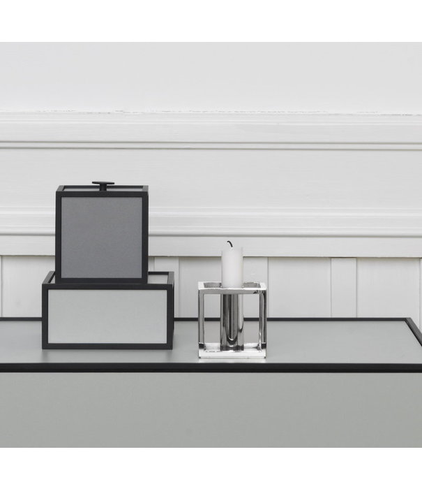 Audo Audo - Kubus 1 candleholder nickel