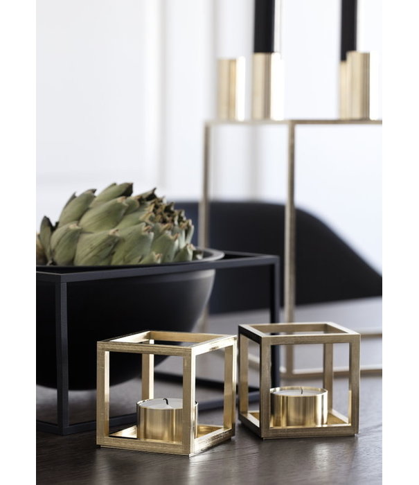 Audo Audo - Kubus T candleholder brass