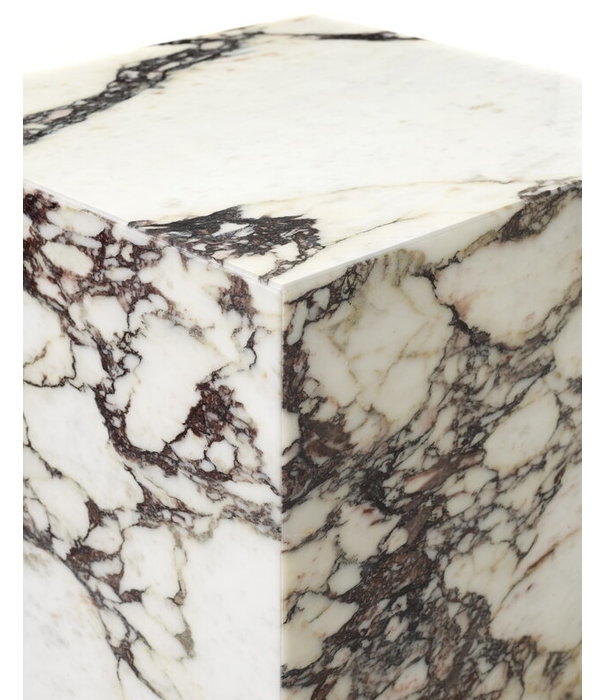 Audo Audo Copenhagen Plinth Tall Calacatta Viola marble 51cm