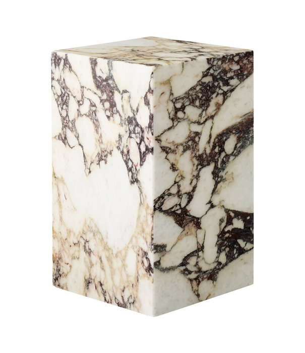 Audo Audo Copenhagen Plinth Tall Calacatta Viola marble 51cm