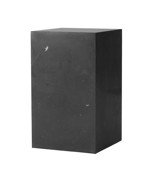 Audo Audo -  Plinth Tall Side table - black Marquina marble