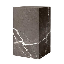 MENU Plinth Tall Side table - brown Kendzo marble
