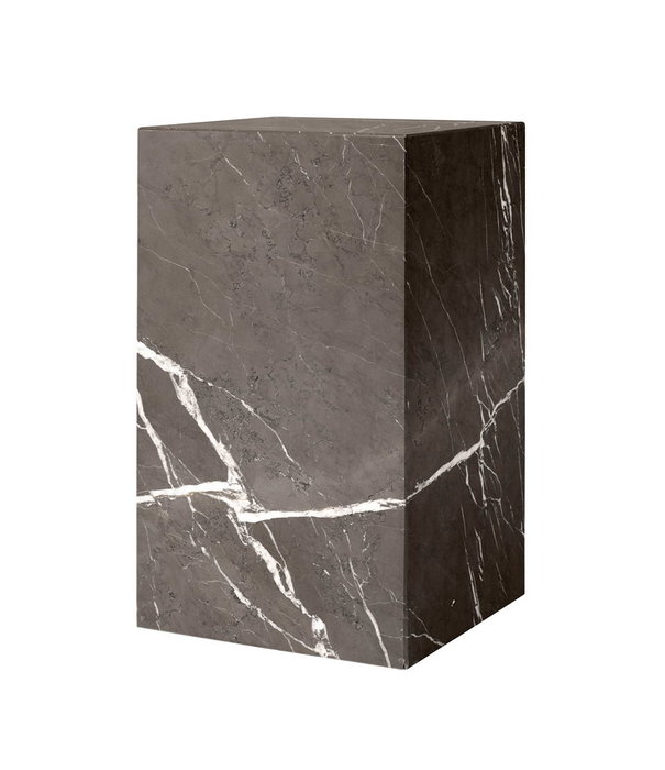 Audo Audo  Plinth Tall Coffee Table Kendzo marble grey