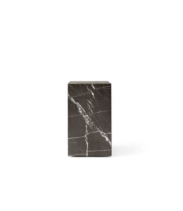 Audo Audo -   Plinth Tall Side table grey Kendzo marble H51