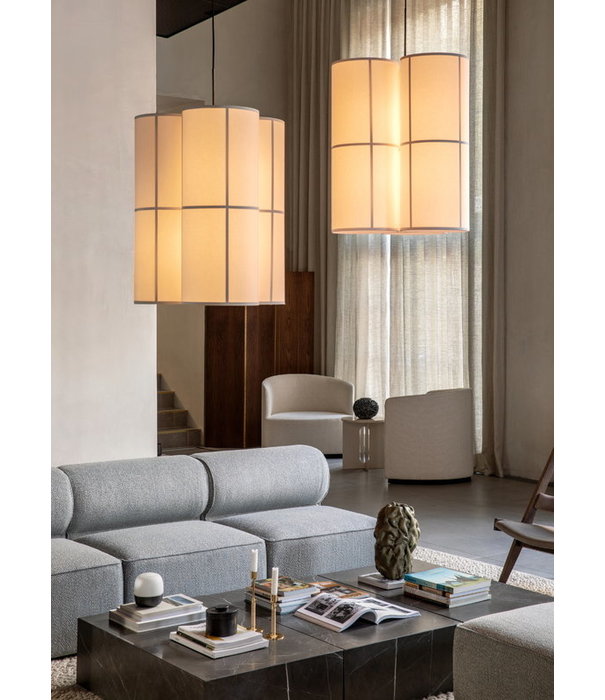 Audo Audo - Plinth Low salontafel - zwart Nero Marquina marmer