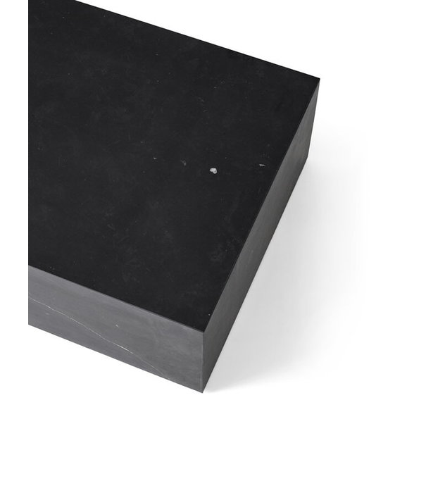 Audo Audo - Plinth Low coffee table - black Nero Marquina marble