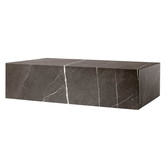 Plinth Low salontafel - grijs Kendzo marmer