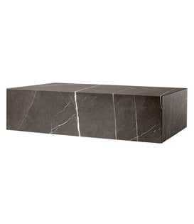 Audo Plinth Low Coffee Table Kendzo marble 100cm