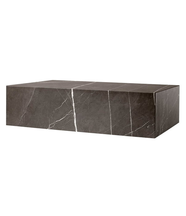 Audo Audo - Plinth Low coffee table - grey Kendzo marble