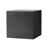 Audo - Plinth Cubic bijzettafel - black Marquina marmer