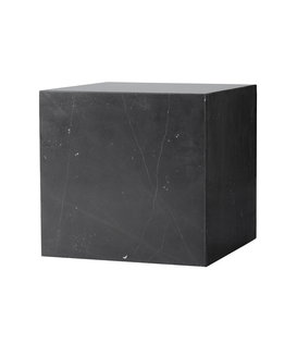 Audo -  Plinth Cubic Side table black Marquina marble