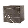 Audo -  Plinth Cubic Side table - brown Kendzo marble