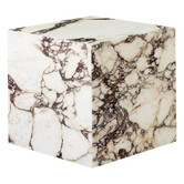 Audo - Plinth Cubic Side table - Calacatta Viola marble