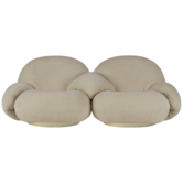 Pacha Sofa 2-seater with armrests incl. middle arm, belsuede