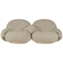 Gubi - Pacha Sofa 2-seater with armrests incl. middle arm, belsuede