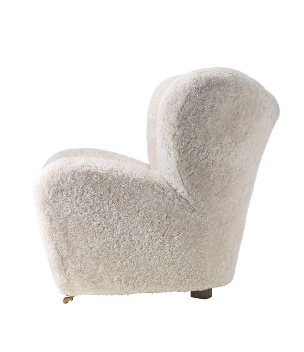 Audo Audo The Tired Man lounge chair Skandilock Moonlight sheepskin