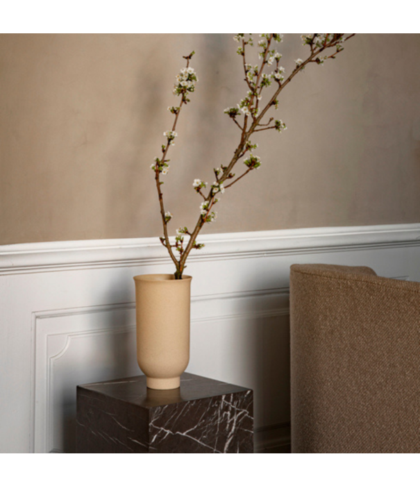 Audo Audo  Plinth Tall Coffee Table Carrara marble