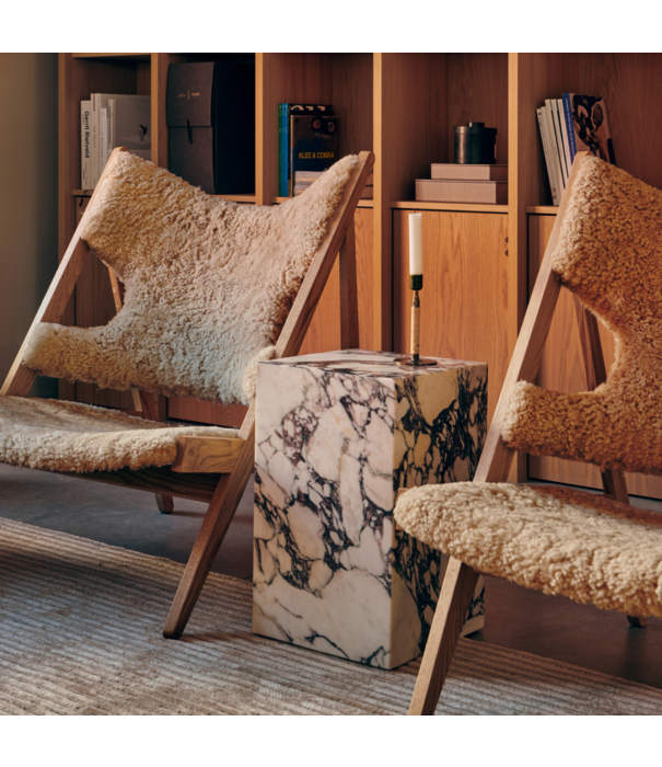 Audo Audo Copenhagen Plinth Tall Calacatta Viola 51cm