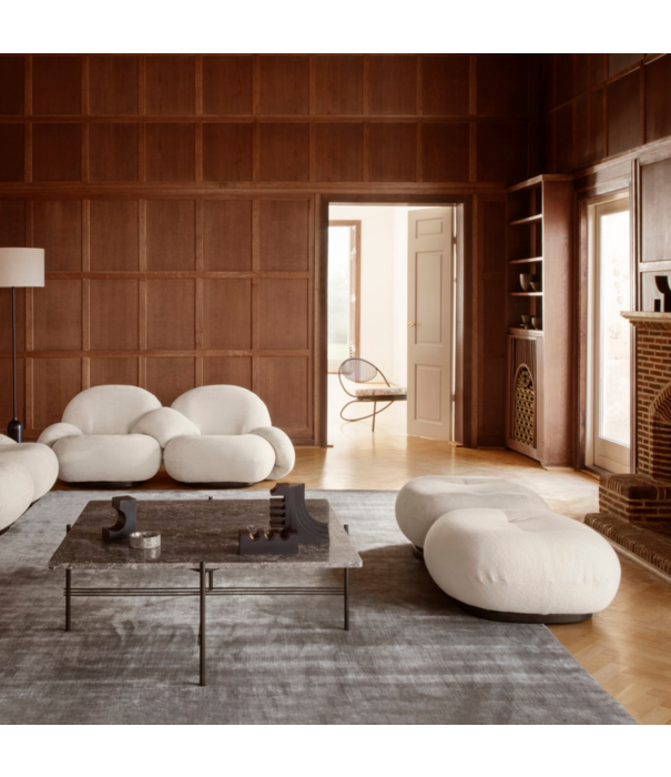 Gubi  Pacha Sofa 2-seater with armrests incl. middle arm, belsuede