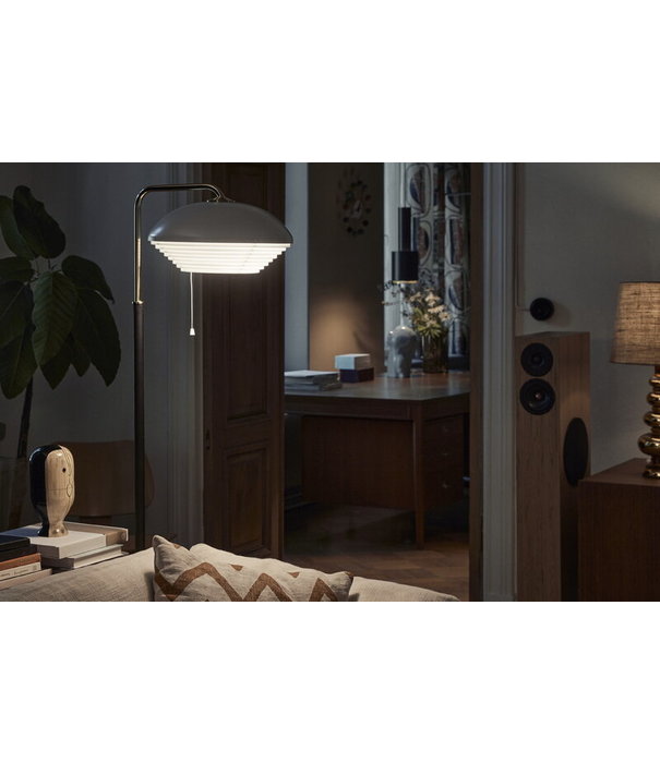 Artek  Artek - A811 tube nickel plated brass floor lamp