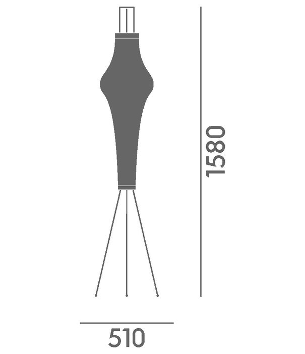 Vitra  Akari 14A Vloerlamp