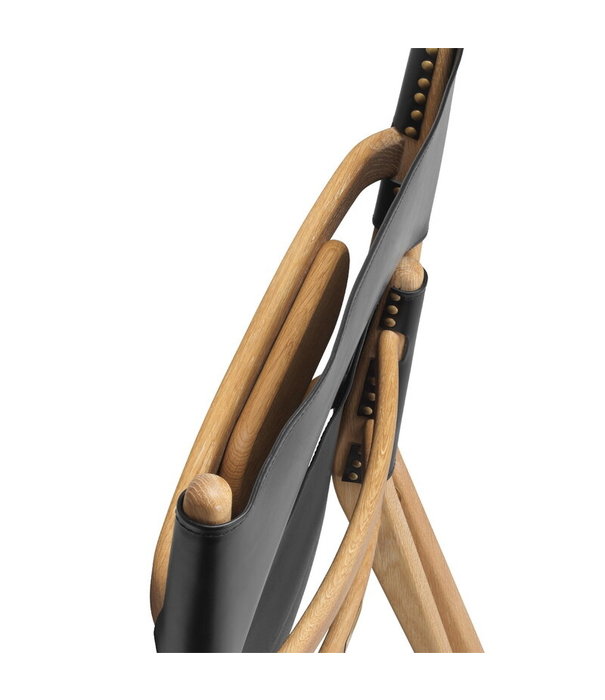 By Lassen By Lassen: Saxe lounge stoel bruin eiken - bruin leer