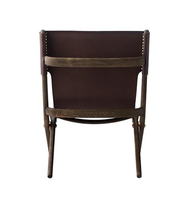 By Lassen  By Lassen: Saxe lounge chair, brown oak - brown leather