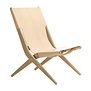 By Lassen: Saxe lounge chair oak - natural leather