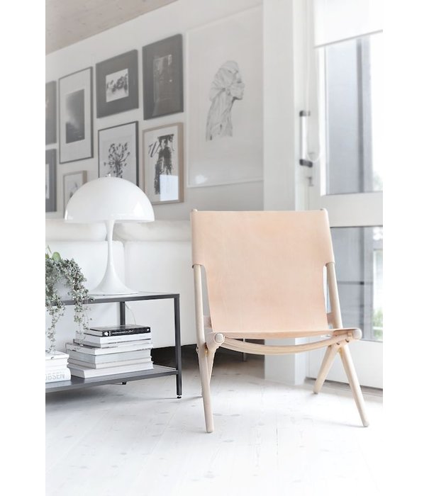 By Lassen By Lassen: Saxe lounge chair oak - natural leather