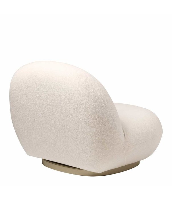 Gubi  Pacha Lounge Stoel stof Harp 24 ivory
