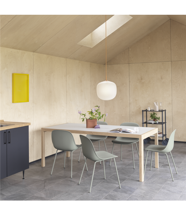 Muuto  Muuto - Workshop eettafel zwart linoleum - 200 x 92