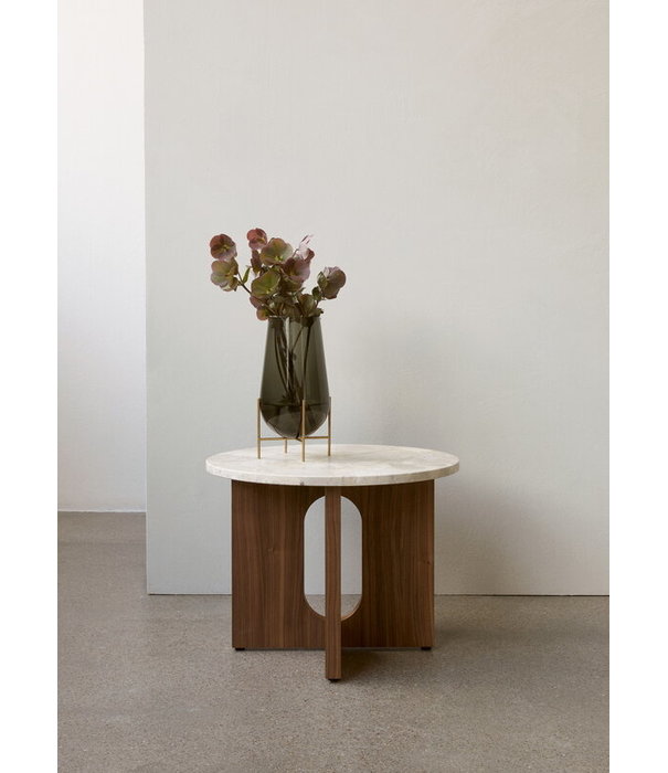 Audo Audo - Androgyne  Side Table Walnut top kunis breccia