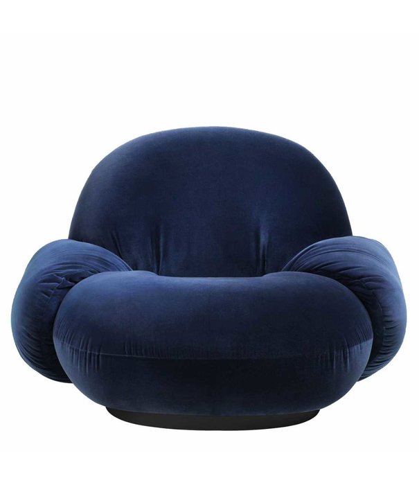 Gubi  Pacha Lounge Armstoel Gubi velours, fixed voet