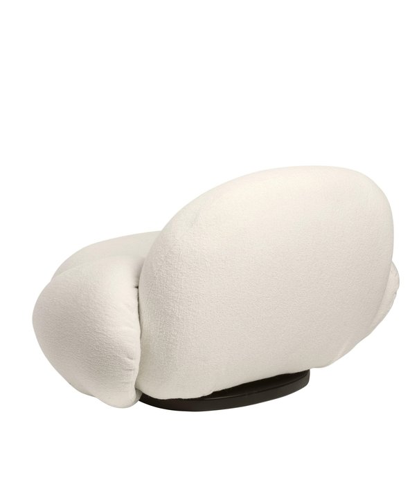 Gubi  Gubi - Pacha Lounge Stoel met arm Harp 24, fixed voet