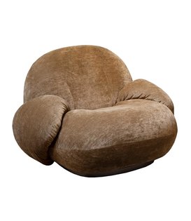 Pacha Lounge Armstoel Belsuede 003, fixed voet