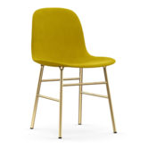 Normann Copenhagen -Form chair upholstered - brass base