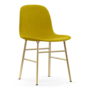 Normann Copenhagen -Form stoel  gestoffeerd - messing poten