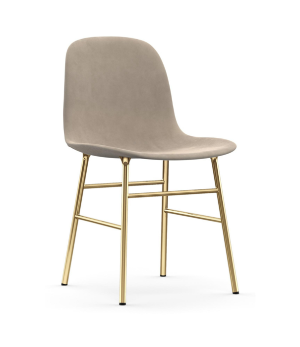 Normann Copenhagen  Normann Copenhagen -Form chair upholstered - brass base