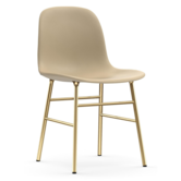 Normann Copenhagen -Form chair upholstered Tango leather - brass base
