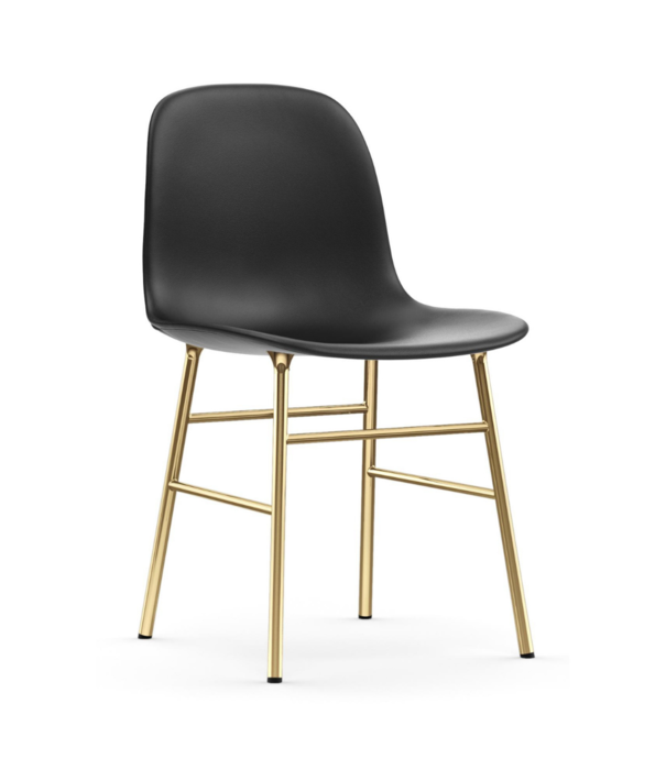 Normann Copenhagen  Normann Copenhagen -Form chair upholstered Tango leather - brass base