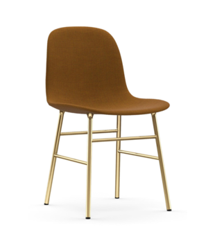 Normann Copenhagen -Form chair upholstered Remix - brass base