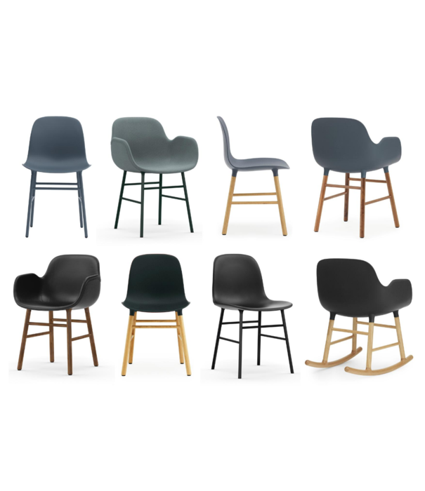 Normann Copenhagen  Normann Copenhagen -Form chair upholstered - black oak base