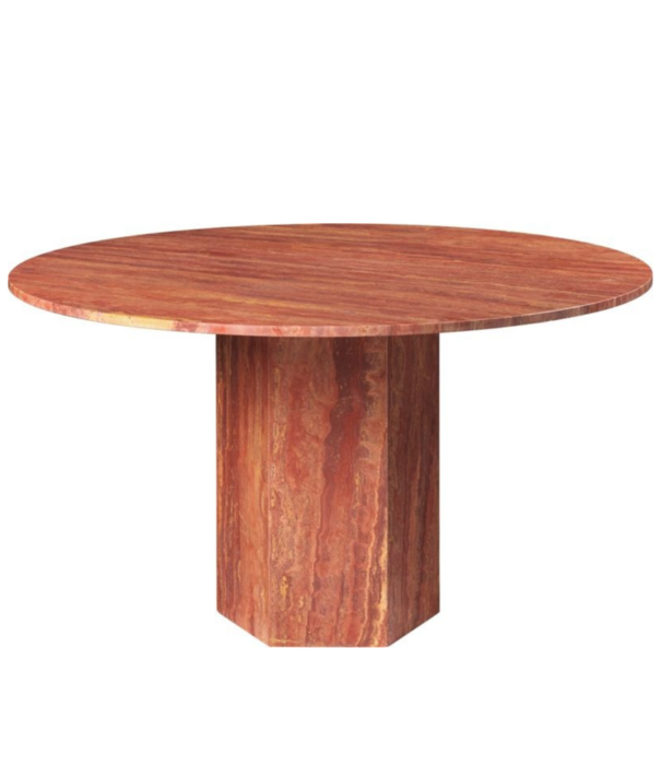 Gubi  Gubi - Epic table round travertine Ø130