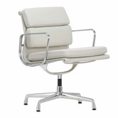 Vitra Soft Pad Chair EA 208 Bureaustoel premium F leer, draaibaar