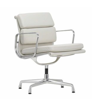 Vitra Soft Pad Chair EA 208 Bureaustoel premium F leer, draaibaar