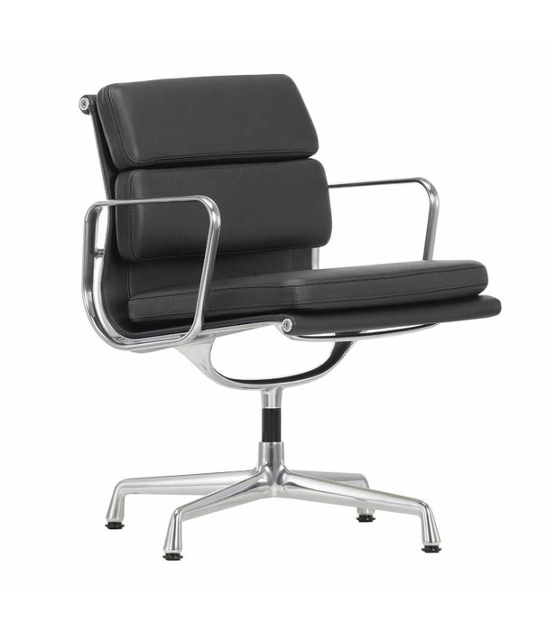 Vitra  Soft Pad Chair EA 208 Bureaustoel premium F leer, draaibaar