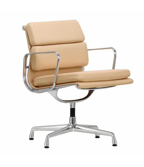 Vitra  Soft Pad Chair EA 208 Bureaustoel premium F leer, draaibaar